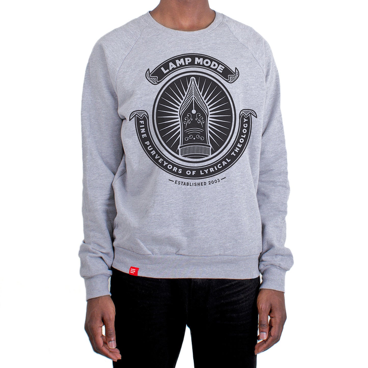 Lamp Mode Recordings 'Fountain Pen' Sweatshirt - Grey