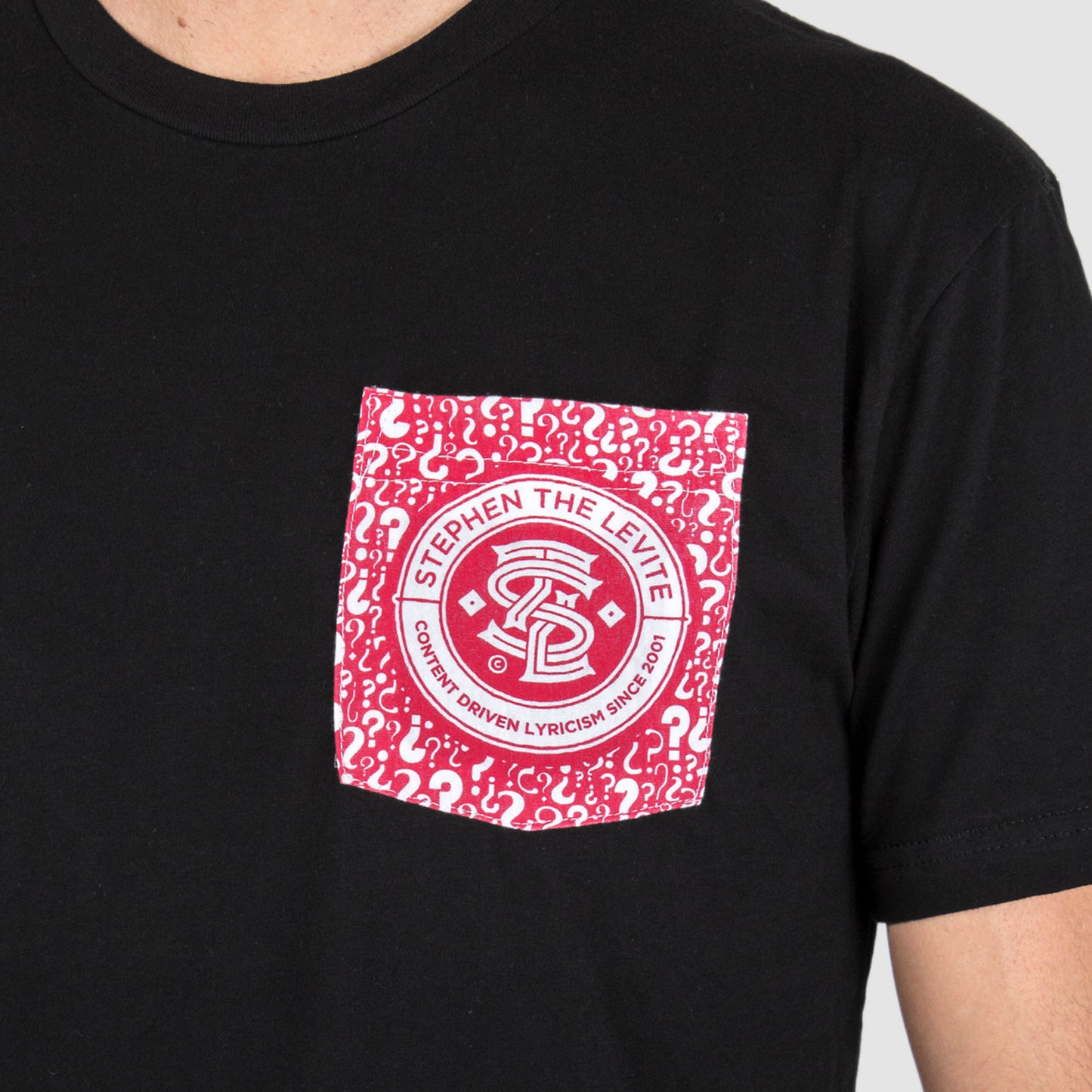 Stephen The Levite 'Can I Be Honest?' Custom Pocket T-Shirt - Black